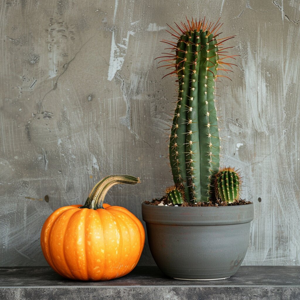 Cactus & Pumpkin